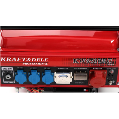 Бензиновий генератор Kraft Dele KW-6500EC (KD112)