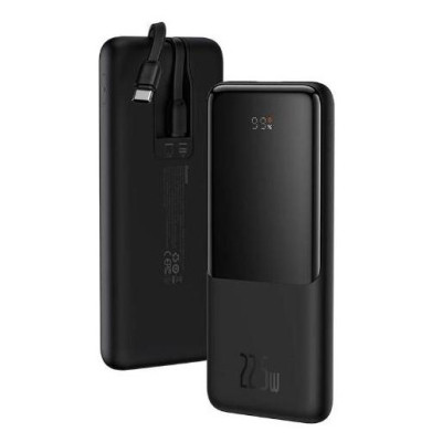 Зовнішній акумулятор (павербанк) Baseus Elf Digital Display 10000mAh 22.5W Black (PPJL010001)