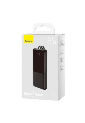 Зовнішній акумулятор (павербанк) Baseus Elf Digital Display 10000mAh 22.5W Black (PPJL010001)