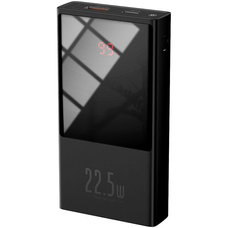 Зовнішній акумулятор (павербанк) Baseus Super Mini Digital Display Power Bank 10000mAh 22.5W Black (PPMN-A01)