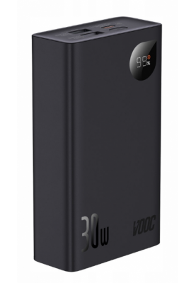 Зовнішній акумулятор (Power Bank) Baseus Adaman 2 20000mAh/QC/PD/SCP/30W Black (PPAD050101)