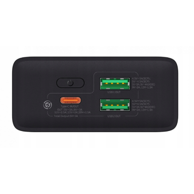 Зовнішній акумулятор (Power Bank) Baseus Adaman 2 20000mAh/QC/PD/SCP/30W Black (PPAD050101)