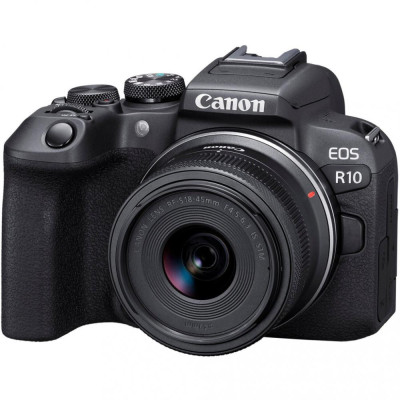 Бездзеркальний фотоапарат Canon EOS R10 kit (RF-S 18-45mm) IS STM + Mount Adapter EF-EOS R