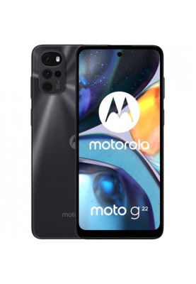 Смартфон Motorola Moto G22 4/64GB Cosmic Black (PATW0031)