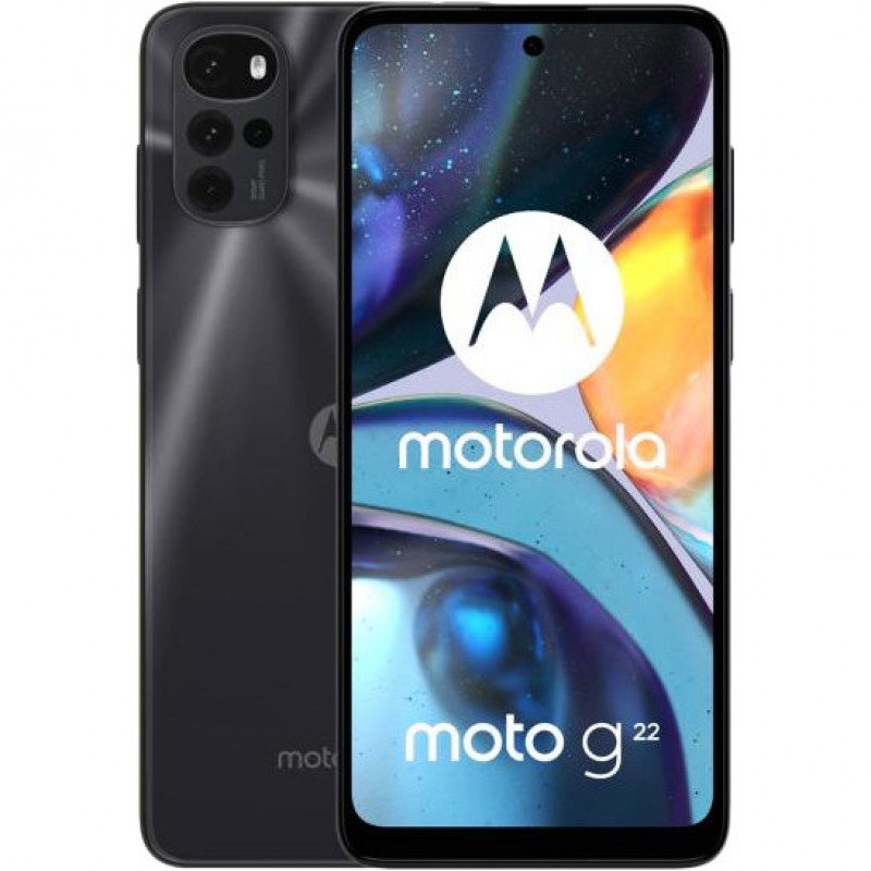 Смартфон Motorola Moto G22 4/64GB Cosmic Black (PATW0031)