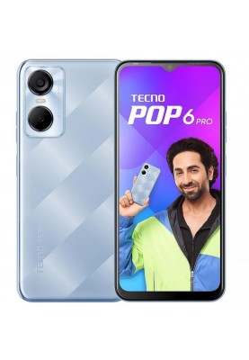 Смартфон Tecno POP 6 Pro (BE8) 2/32GB Peaceful Blue (4895180785528)