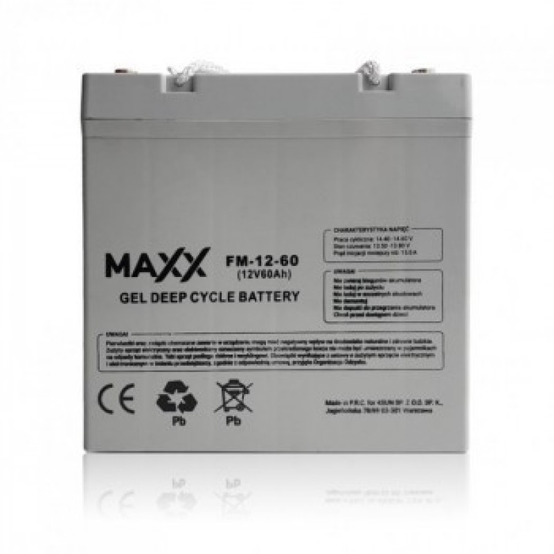Акумулятор MAXX гелевий 12v 60AH FM1260AH
