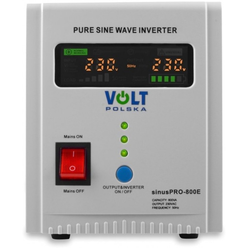 Джерело безперебійного живлення Volt Polska Sinus PRO 500/800E 12V 220V