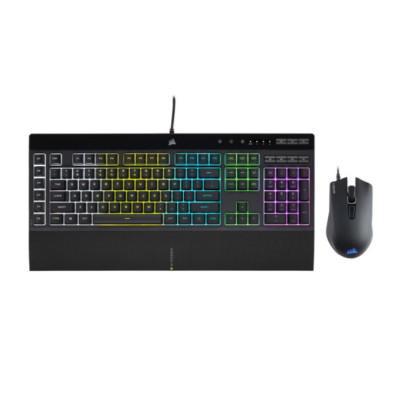 Комплект: клавіатура та миша Corsair K55 RGB Pro + Harpoon RGB Pro (CH-9226865)