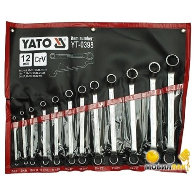 Набір гайкових ключів YATO YT-0398