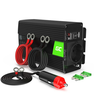 Перетворювач DC-AC Green Cell INV16 12V/230V 500W/1000W Pure sinus