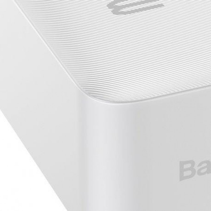 Зовнішній акумулятор (павербанк) Baseus Bipow Digital Display Powerbank 15W 30000mAh White (PPBD050202)