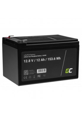 Акумулятор для ДБЖ Green Cell CAV08 LiFePO4 12.8V 12Ah 153.6Wh