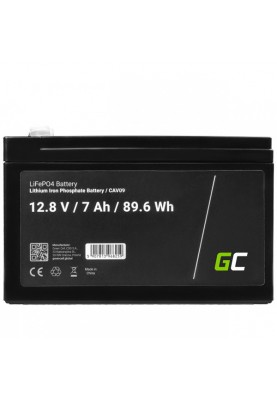 Акумулятор для ДБЖ Green Cell CAV09 LiFePO4 12.8V 7Ah 89.6Wh