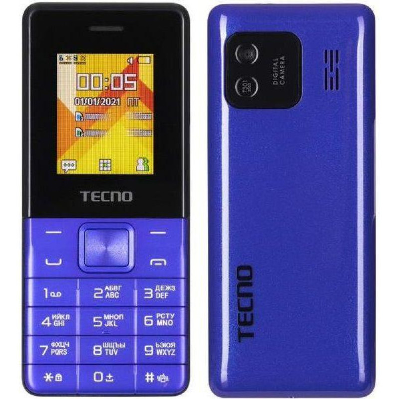 Мобільний телефон Tecno T301 Blue (4895180778698)