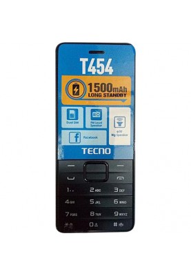 Мобільний телефон Tecno T454 Black (4895180745973)