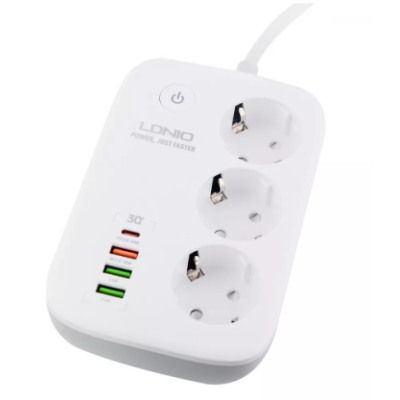Мережевий фільтр LDNIO SEW3452 Power Strip White