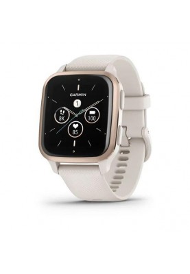 Смарт-годинник Garmin Venu Sq 2 – Music Edition Peach Gold Al. Bezel w. Ivory Case and S. Band (010-02700-01/11)