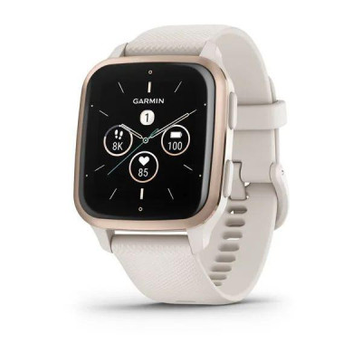 Смарт-годинник Garmin Venu Sq 2 – Music Edition Peach Gold Al. Bezel w. Ivory Case and S. Band (010-02700-01/11)