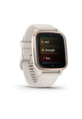 Смарт-годинник Garmin Venu Sq 2 – Music Edition Peach Gold Al. Bezel w. Ivory Case and S. Band (010-02700-01/11)