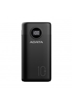 Зовнішній акумулятор (павербанк) ADATA P10000QCD 10000mAh Black (AP10000QCD-DGT-CBK)