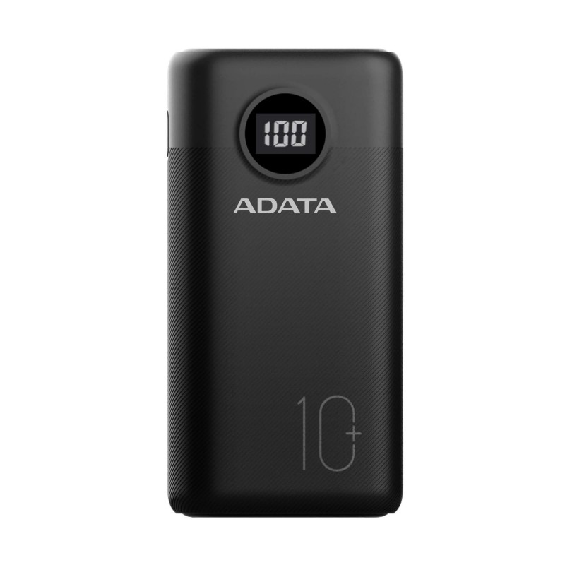 Зовнішній акумулятор (павербанк) ADATA P10000QCD 10000mAh Black (AP10000QCD-DGT-CBK)