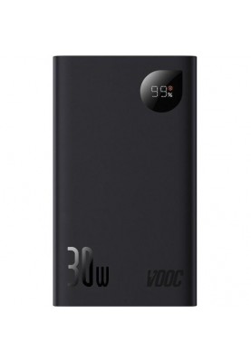 Зовнішній акумулятор (Power Bank) Baseus Adaman 2 Metal Digital Display 20000mAh 30W Black (PPAD050001)