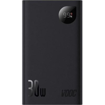 Зовнішній акумулятор (Power Bank) Baseus Adaman 2 Metal Digital Display 20000mAh 30W Black (PPAD050001)
