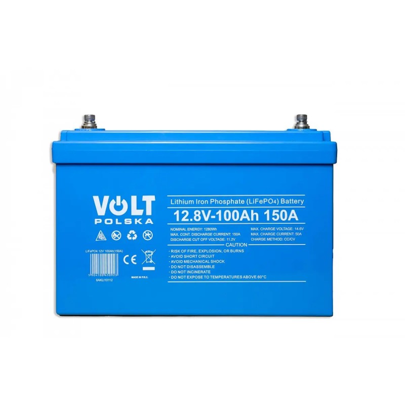 Акумулятор VOLT LiFePO4 12V 100 Ah (150A) + BMS BLUETOOTH