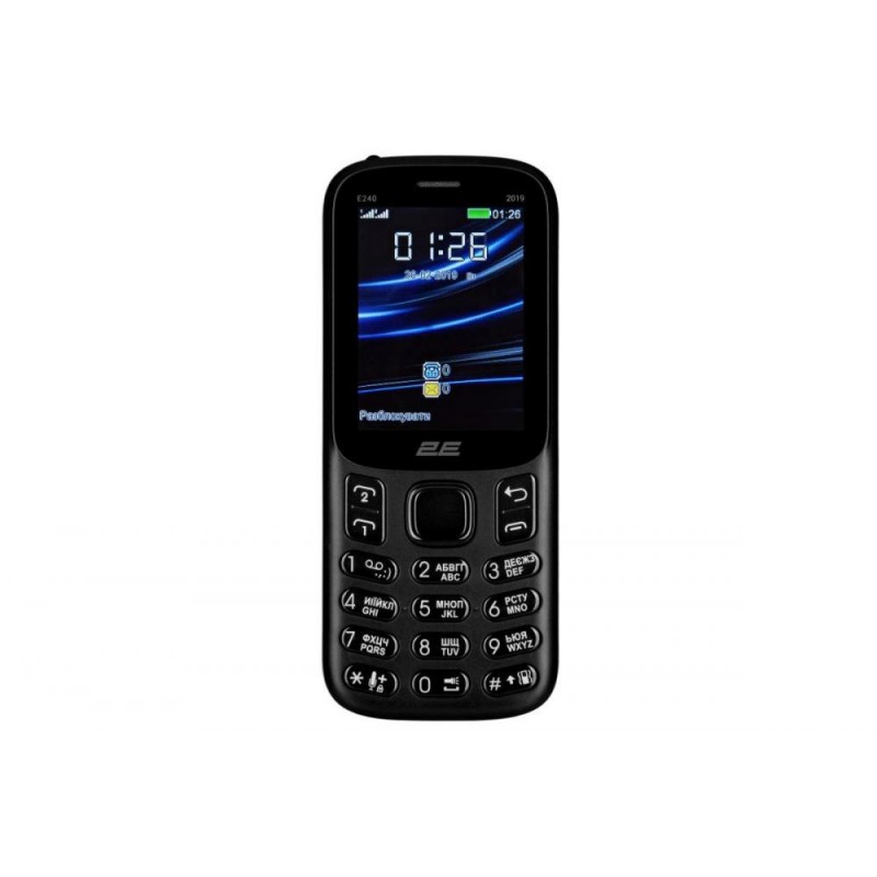 Мобільний телефон 2E E240 2019 Black (680576169990)