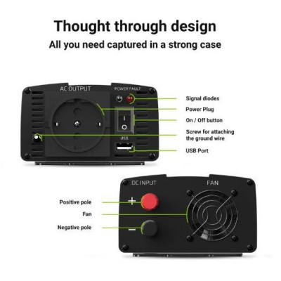 Перетворювач DC-AC Green Cell INV01DE