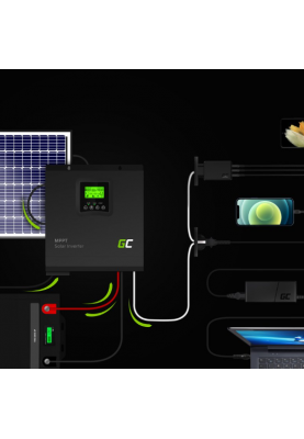 Сонячний інвертор Off Grid MPPT Green Cell 24VDC 230VAC 3000VA/3000W