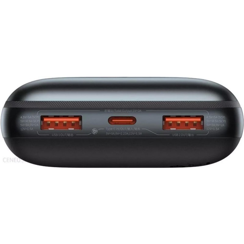 Зовнішній акумулятор (павербанк) Baseus Power Bank 20000mAh Bipow Pro Digital Display PD 22.5W Black (PPBD030001)