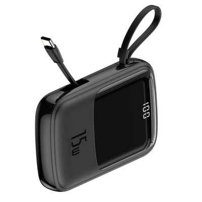 Зовнішній акумулятор (павербанк) Baseus Qpow 10000 mAh Black (PPQD-A01)