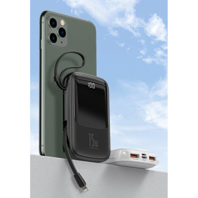 Зовнішній акумулятор (павербанк) Baseus Qpow 10000 mAh Black (PPQD-A01)