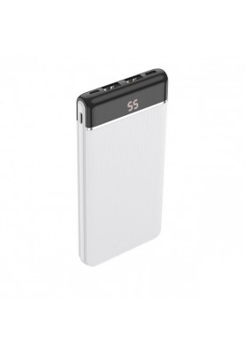 Зовнішній акумулятор (павербанк) Hoco J59 Power Bank 10000mAh White