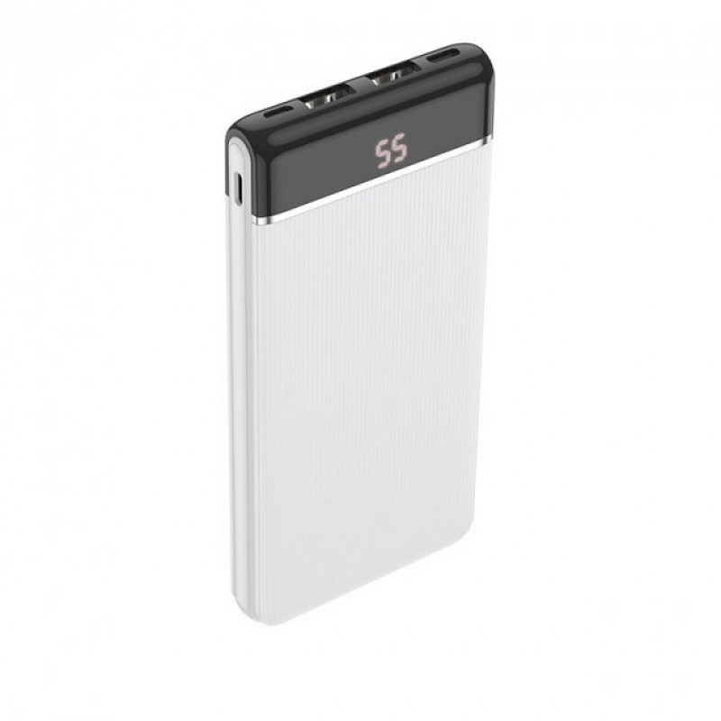 Зовнішній акумулятор (павербанк) Hoco J59 Power Bank 10000mAh White