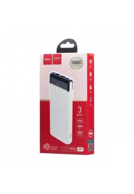 Зовнішній акумулятор (павербанк) Hoco J59 Power Bank 10000mAh White