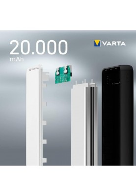 Зовнішній акумулятор (павербанк) Varta Power Bank 20000 мАг (57978)