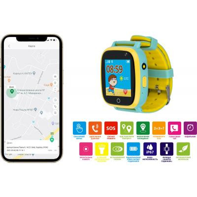 Дитячий розумний годинник AmiGo GO001 iP67 Green