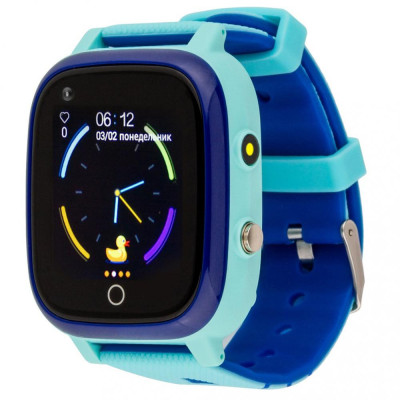 Дитячий розумний годинник AmiGo GO005 4G WIFI Thermometer Blue