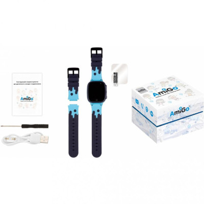 Дитячий розумний годинник AmiGo GO008 MILKY Blue
