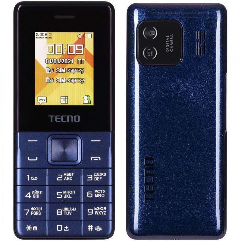 Мобільний телефон Tecno T301 Deep Blue (4895180778681)