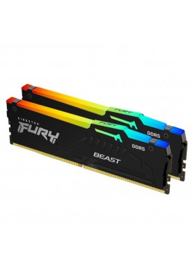 Пам'ять для настільних комп'ютерів Kingston FURY 32 GB (2x16 GB) DDR5 5600 MHz Beast RGB (KF556C40BBAK2-32)