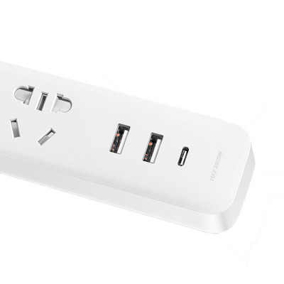 Фільтр-подовжувач мережі Xiaomi Mi Power Strip 20W Fast Charging 2A1C CN