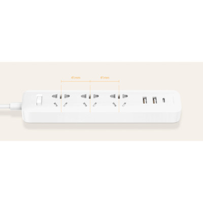 Фільтр-подовжувач мережі Xiaomi Mi Power Strip 20W Fast Charging 2A1C CN
