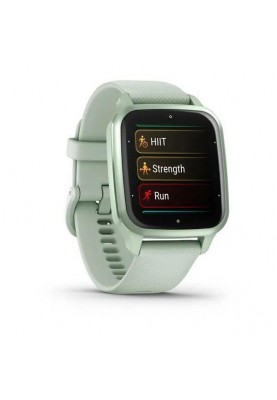 Смарт-годинник Garmin Venu Sq 2 Металевий Mint Aluminum Bezel з Cool Mint Case and Silicone Band (010-02701-02/12)