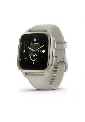 Смарт-годинник Garmin Venu Sq 2 – Music Edition Cream Gold Al. Bezel w. French Gray Case and S. Band (0010-02700-02/12)