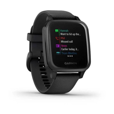 Смарт-годинник Garmin Venu Sq Music Edition Black/Slate (010-02426-10/00)