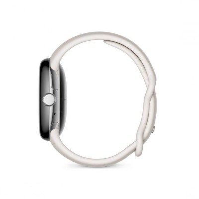 Смарт-годинник Google Pixel Watch Polished Silver Case/Chalk Active Band